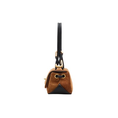 THE SUEDE MINI DUAL SHOULDER BAG